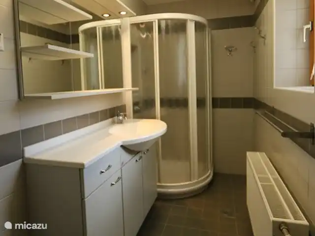 vakantiehuis huren in Slovenië, Notranjska, Cerknica – Vakantiehuis Tabor 43 - Mima Badkamer voorzien van toilet en douche