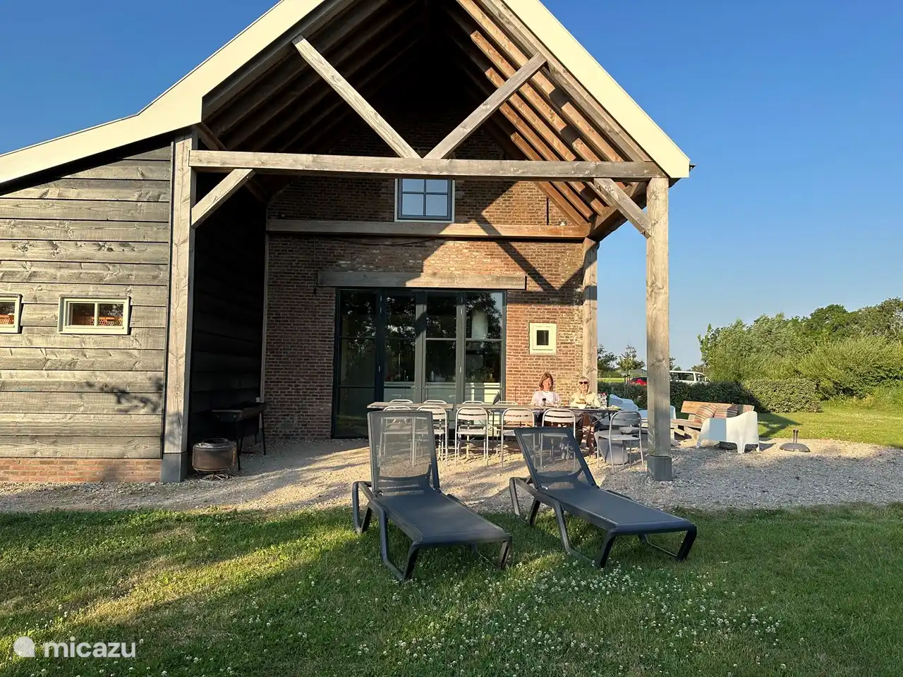 Garten, altes Bauernhaus