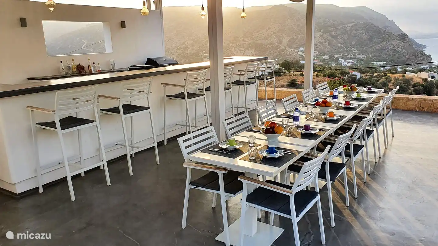 Ontbijt met uitzicht.