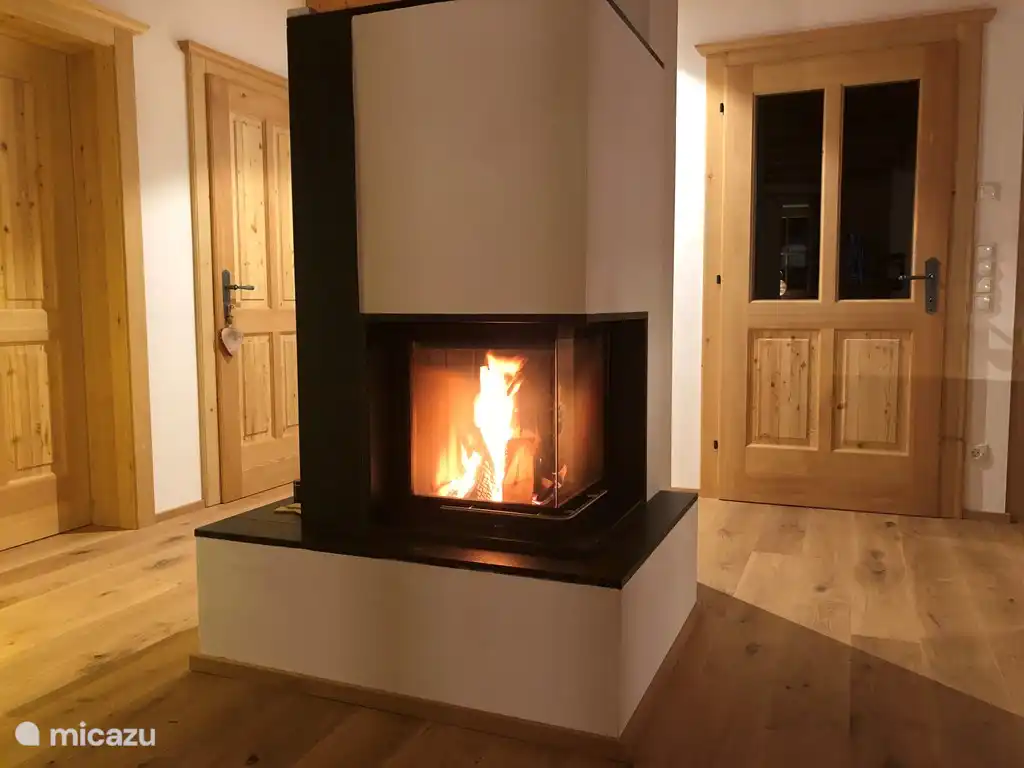 Kamin mit kostenlosem Brennholz