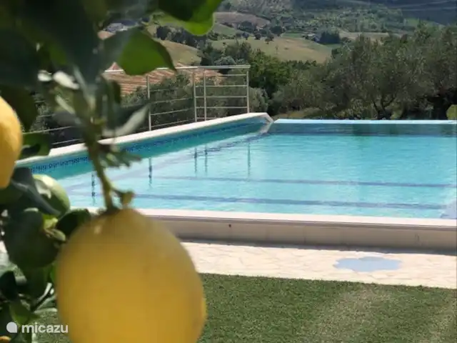 Dora en Italia, Abruzos, Penne - villa Piscina 5x11m