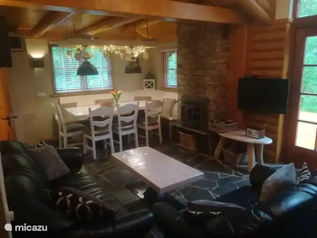 Loge de Lutter | Pays-Bas, Overijssel, De Lutte - cabane en bois / lodge Salon petit mais cosy