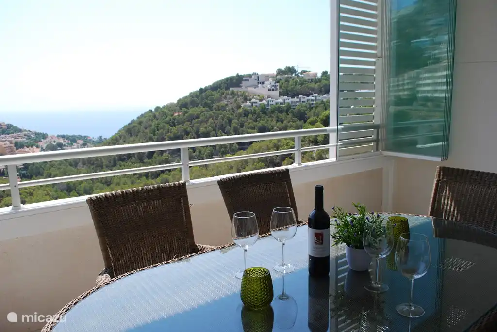 Enjoy a nice wine on the terrace