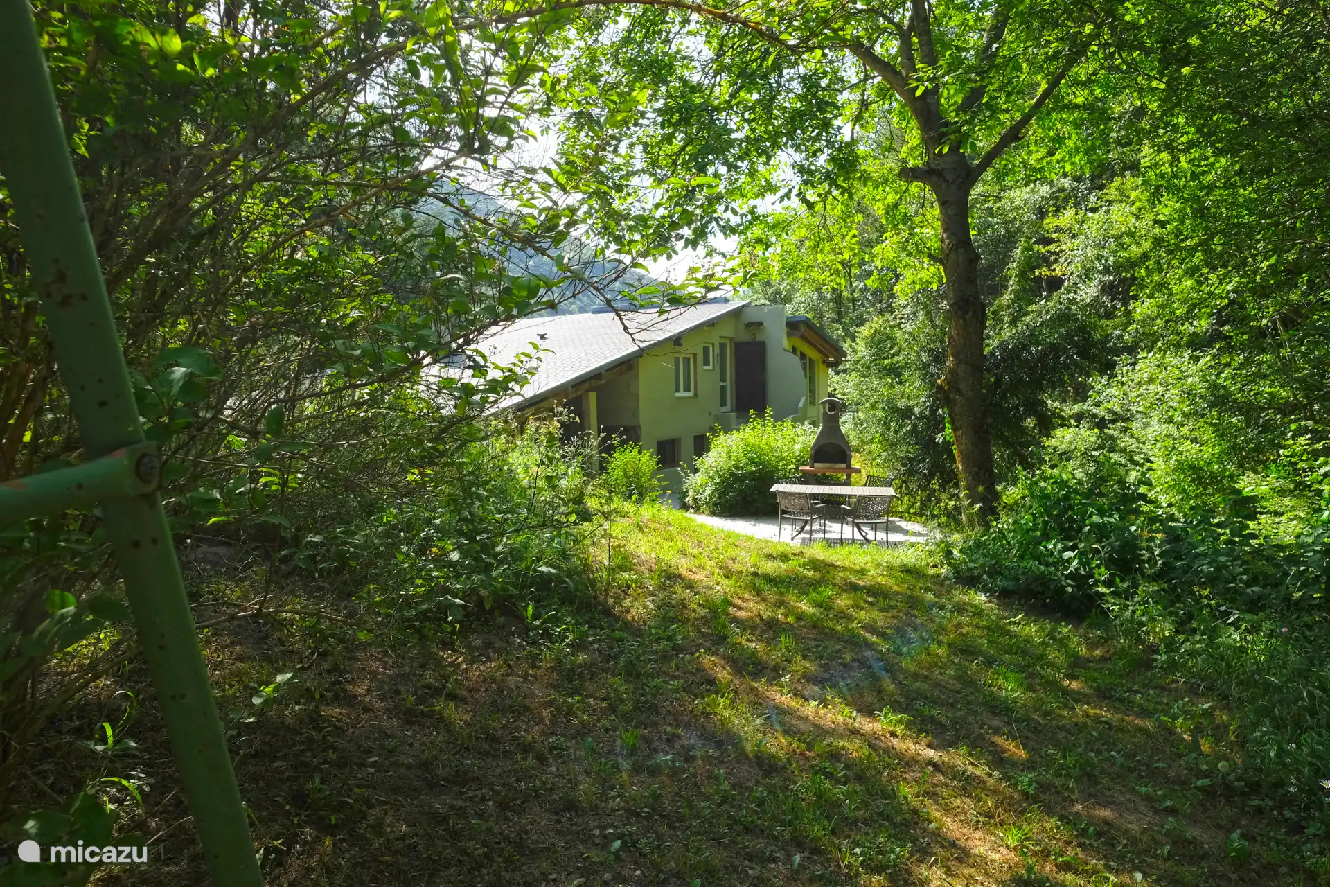 Garden behind the house