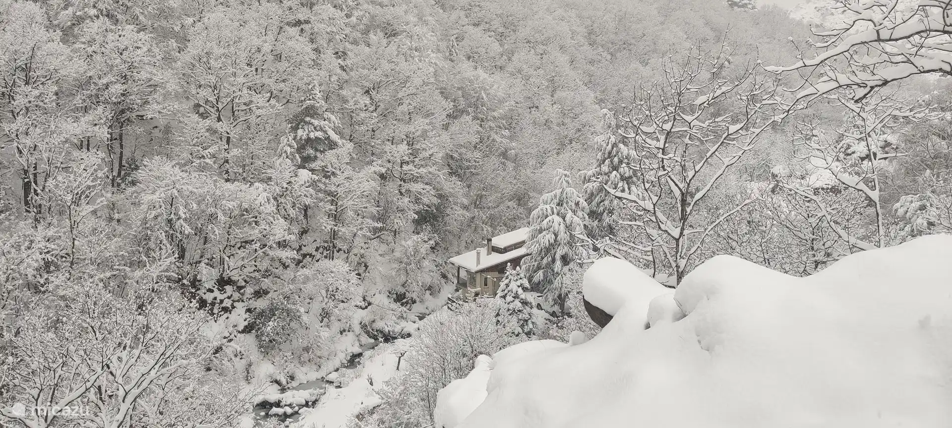 Das River Mountain House im Winter