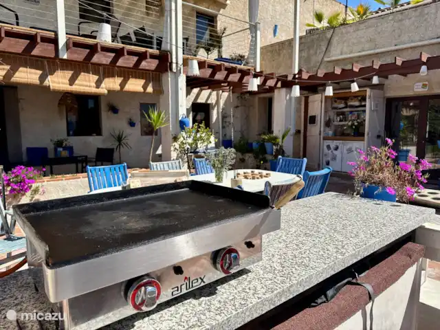 Finca Las Nuevas, Casa Carmen | Espagne, Andalousie, Álora - ferme BBQ à gaz sur la terrasse commune