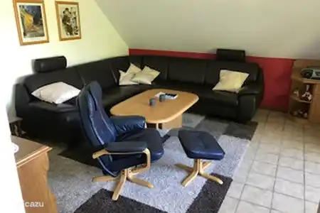 Vakantiehuis Duitsland, Sauerland, Schmallenberg appartement Ferienwohnung Markus Woonkamer