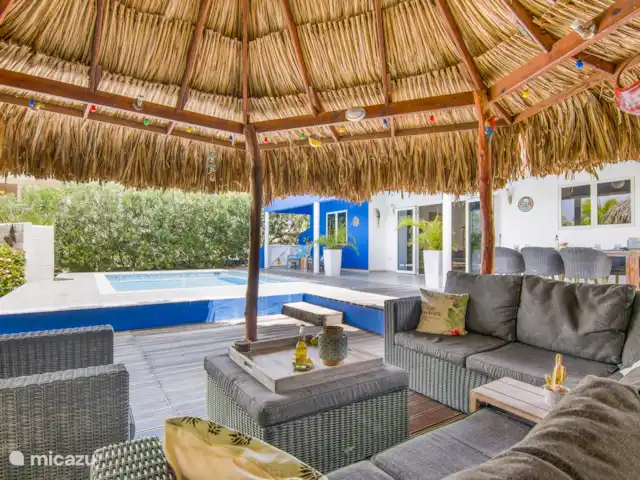 La Casa Azul *Mucha privacidad* en Curazao, Bandabou (oeste), Fontein - villa ¡Relájate bajo la palapa!
