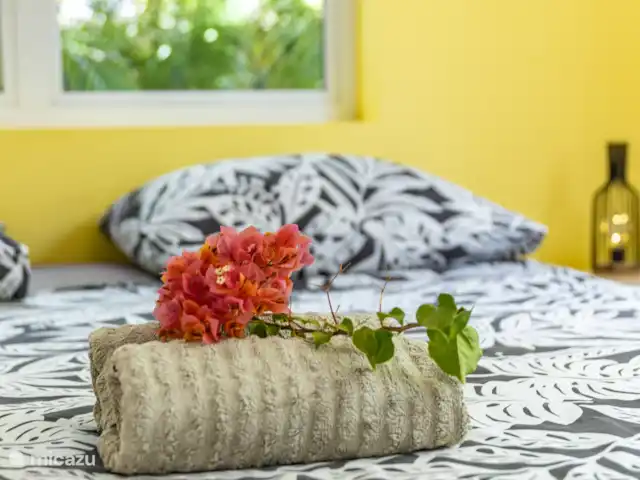 La Casa Azul *Mucha privacidad* en Curazao, Bandabou (oeste), Fontein - villa Dormitorio Deco 2