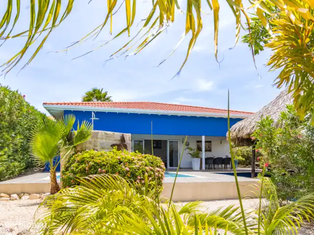 La Casa Azul *Mucha privacidad* en Curazao, Bandabou (oeste), Fontein - villa Vista en la entrada