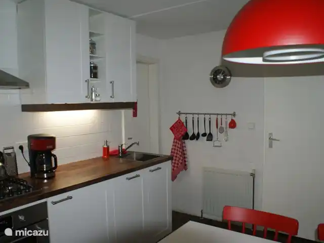 Maison de vacances en Zélande/Rouge | Pays-Bas, Zélande, Bruinisse - bungalow Cuisine avec lave-vaisselle et four micro-ondes combiné