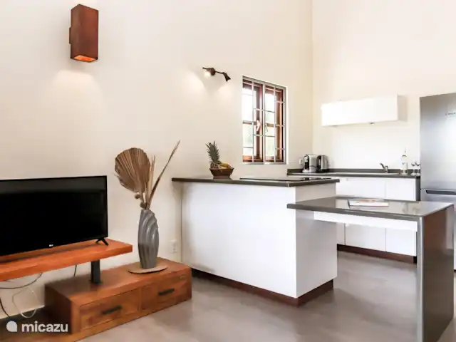 ABC Lodge Curaçao A en Curazao, Curazao Centro, Julianadorp - cabaña de madera Cocina moderna y totalmente equipada