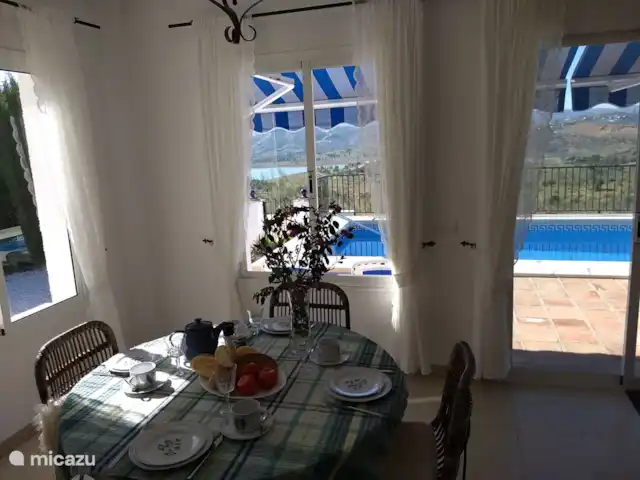 Villa Vinuela  | Espagne, Andalousie, Viñuela - villa Table à manger avec ...... Vue!