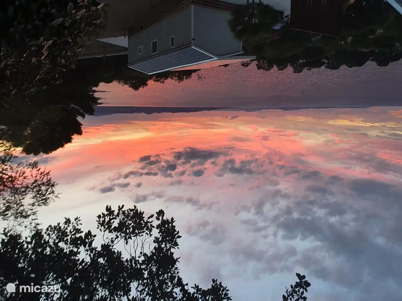 Schöner Abendhimmel vom Wohnmobil
