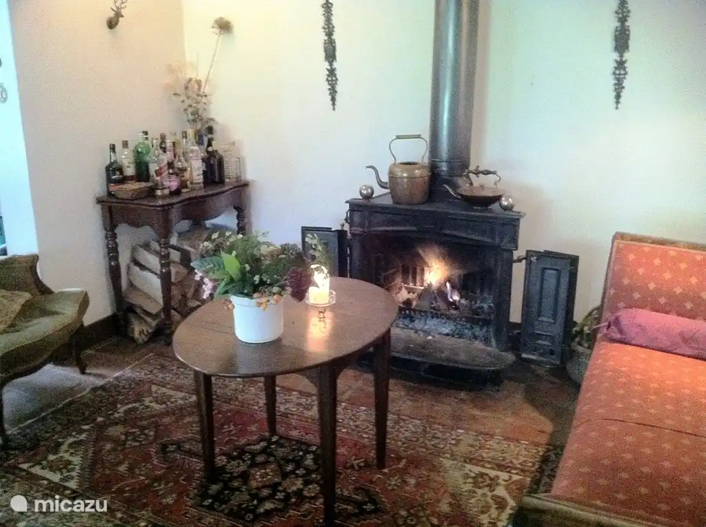 Familienferienhof 12 p. Hertenhoeve Lage Mierde NL Kamin Wohnzimmer 1