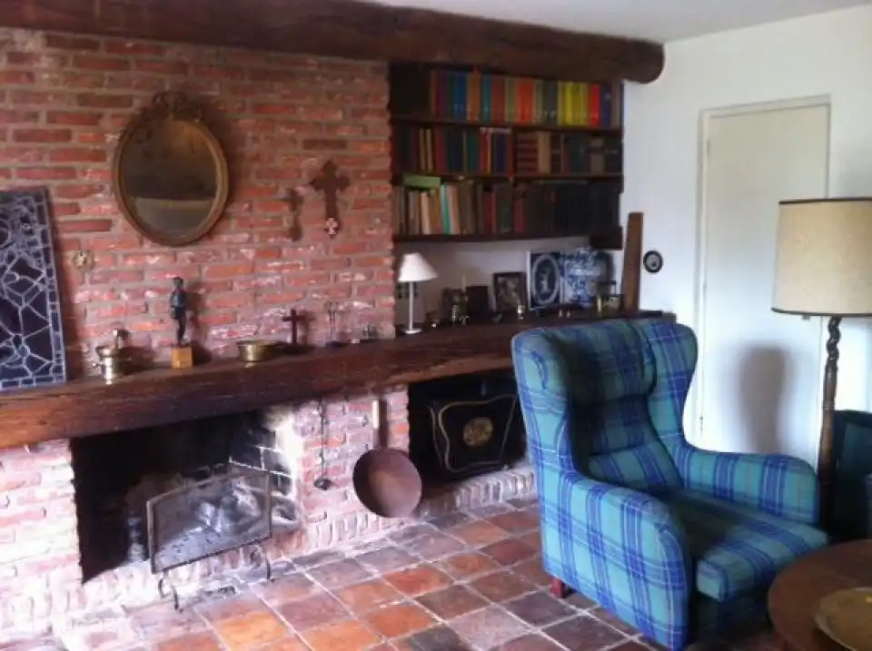 Familienferienhof 12 p. Hertenhoeve Lage Mierde NL Kamin Wohnzimmer 2