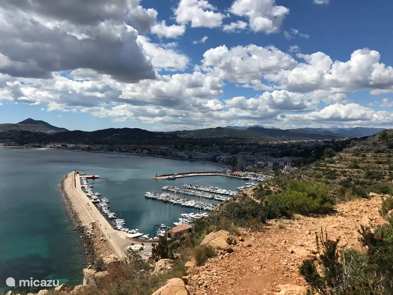View of the harbor from the foothills of the Montgo.