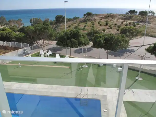 App 'La Vila' - dans un endroit merveilleux | Espagne, Costa Blanca, Villajoyosa - appartement Vue depuis la terrasse.