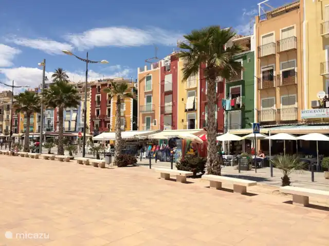 App 'La Vila' - dans un endroit merveilleux | Espagne, Costa Blanca, Villajoyosa - appartement Vue sur le boulevard aux maisons de pêcheurs colorées (patrimoine Unesco)