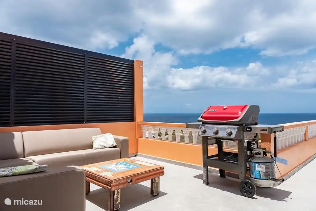 Sitzecke Terrasse mit Weber Gasgrill