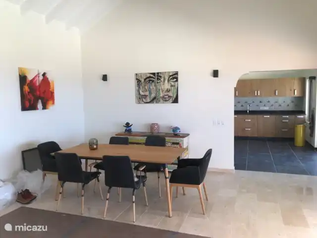 Villa Trupial huren in Curaçao, Banda Abou (west), Coral Estate, Rif St.Marie - villa Gedeelte woonkamer