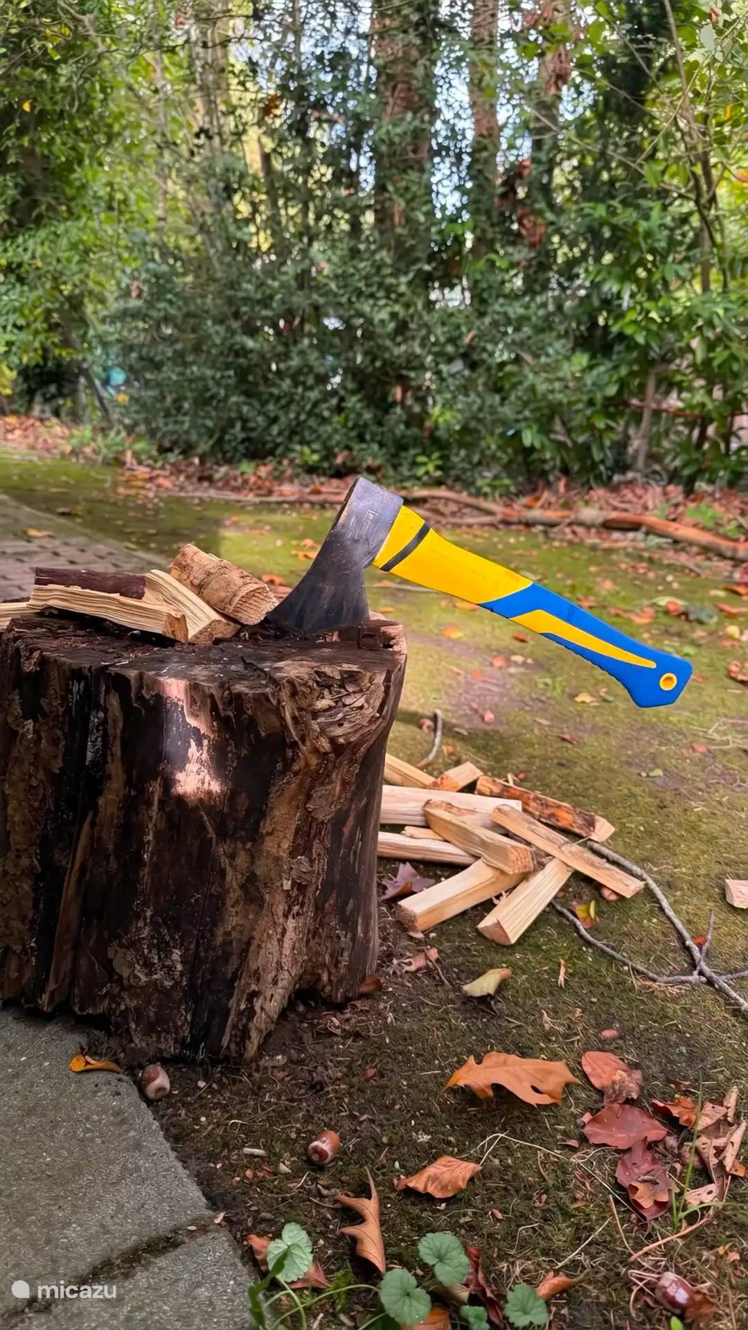 Kloofbijl voor haardhout