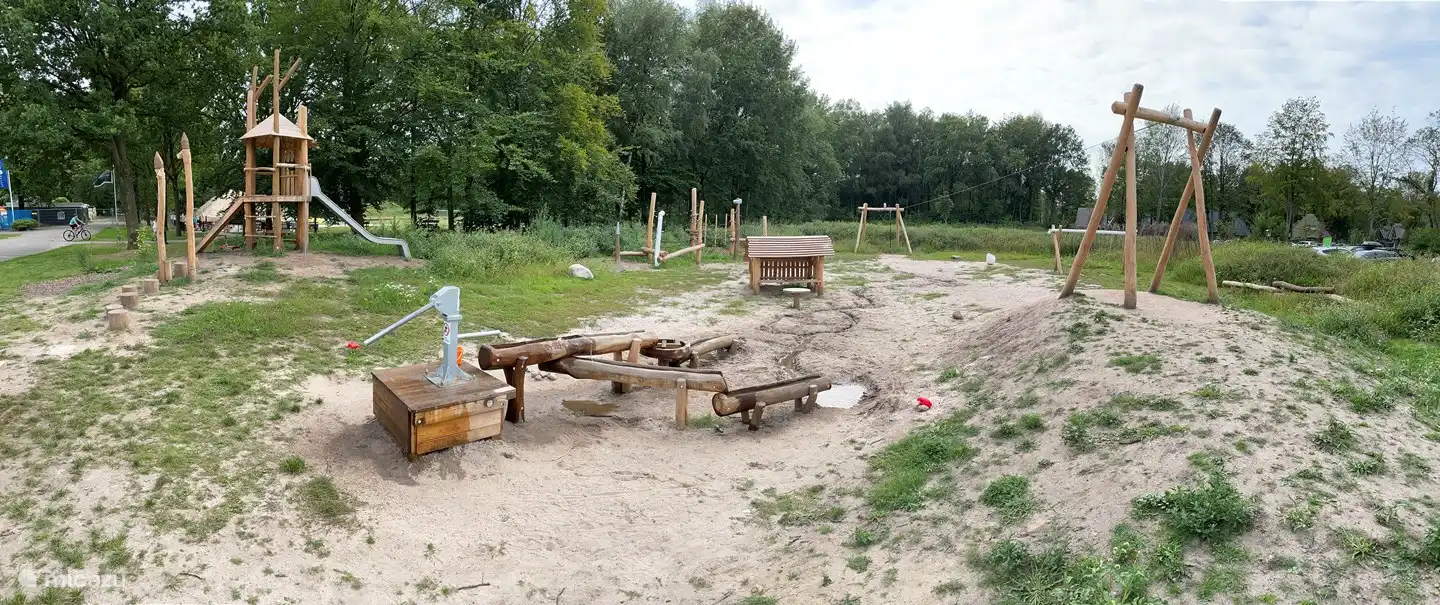 Playground on the estate with waterhole and cable car