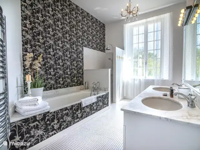 Chateau Gites Escudes en Francia, Tarn-et-Garonne, Vigueron - casa de campo / castillo baño toque de oro