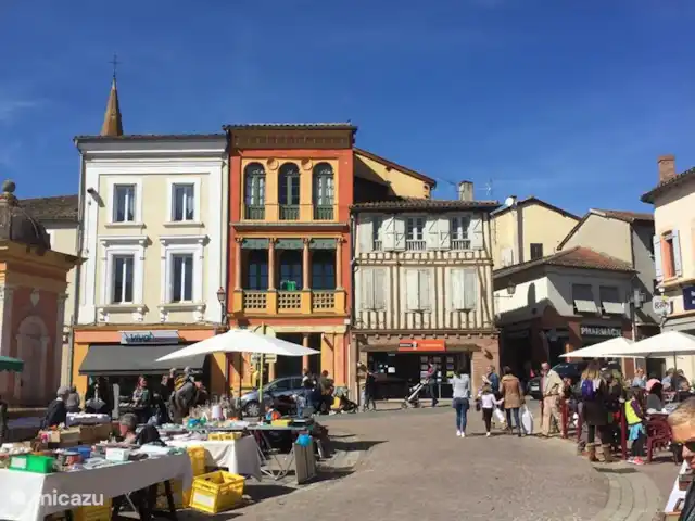 Chateau Gites Escudes en Francia, Tarn-et-Garonne, Vigueron - casa de campo / castillo Mercado de pulgas el domingo en Solomiac