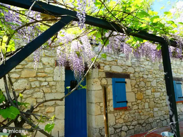 Conciergerie | France, Gers, Mauroux - gîte / cottage la pergola avec glycine sur la terrasse