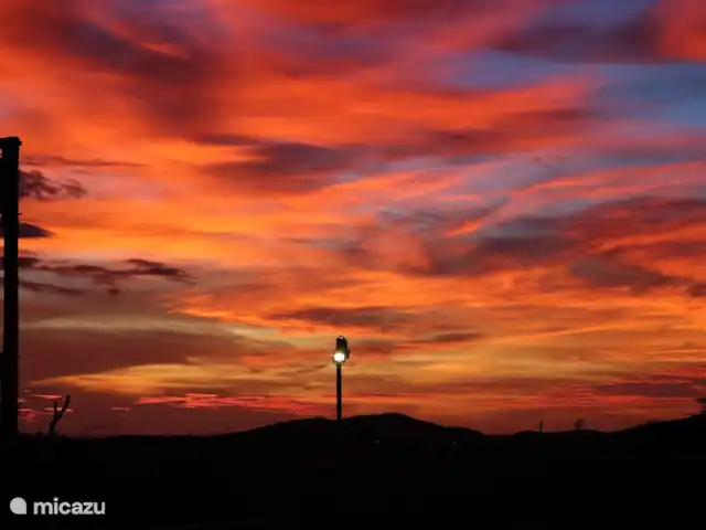 Maison de Chibi | Curaçao, Banda Abou (ouest), Fontein - maison de vacances Coucher de soleil depuis la terrasse