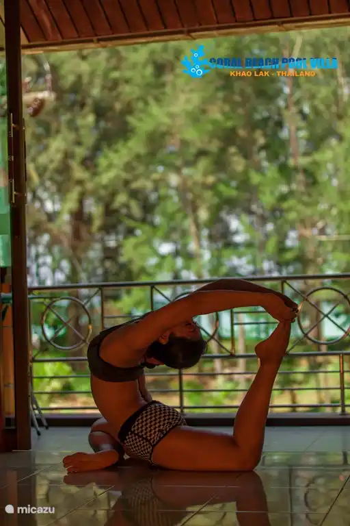 Yogastunden in der Villa