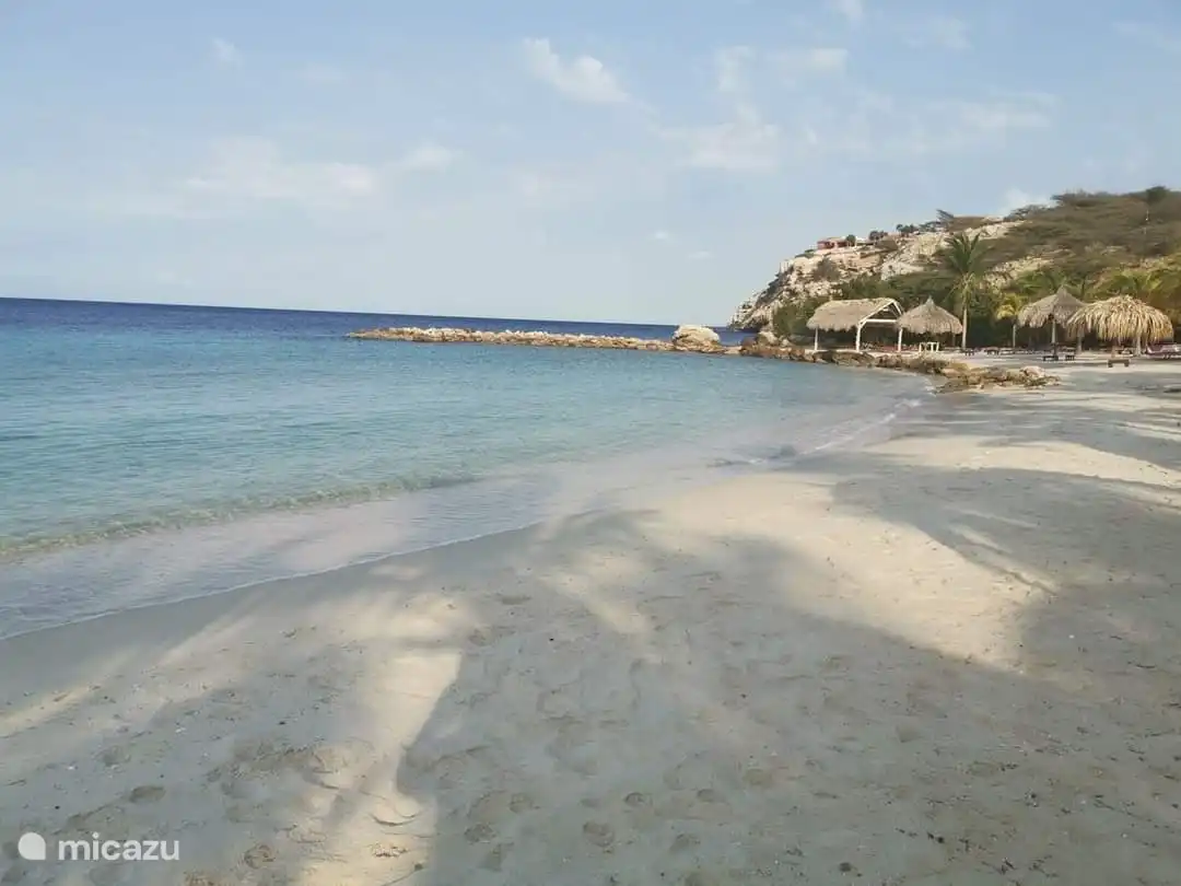 the beach of Blue Bay, free for our guests