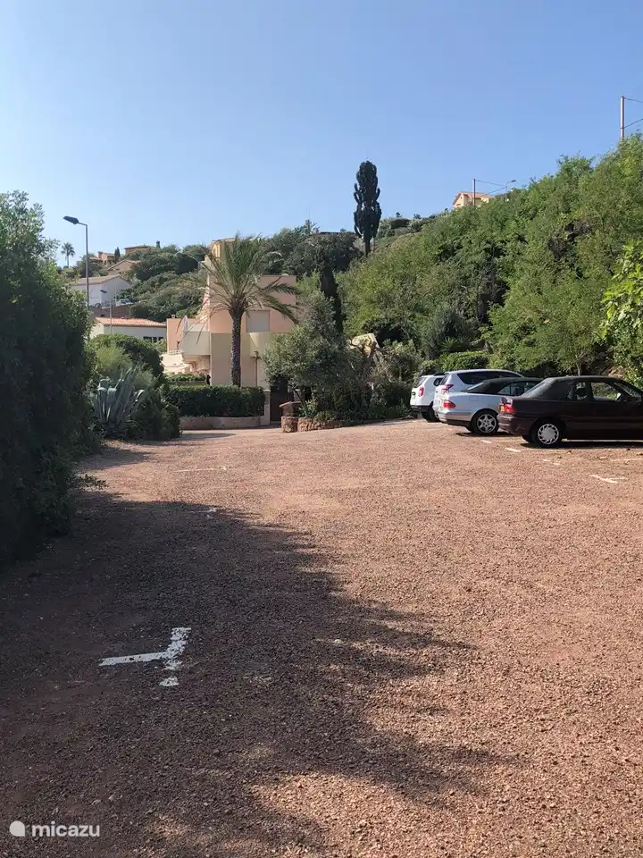 Afgesloten parkeerplaats