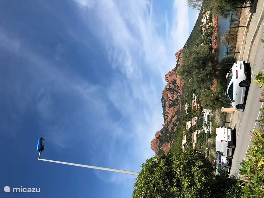 Zicht vanuit het appartement