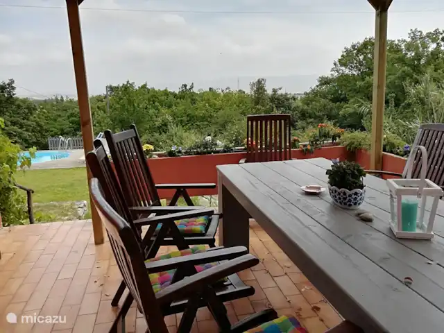 Des vacances parfaites en Toscane | Italie, Toscane, Rosignano Marittimo - maison de vacances Terrasse avec vue