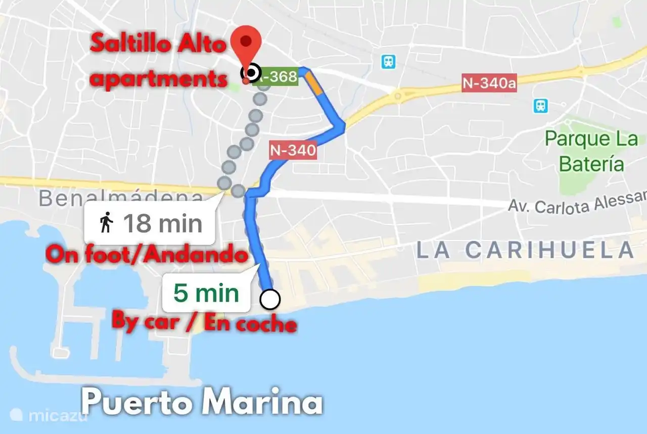 Ruta a la playa