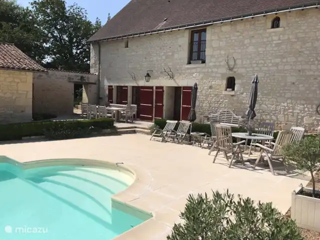 Maison d’hôtes du château à louer | France, Indre-et-Loire, Chinon - maison de vacances Salle à manger extérieure