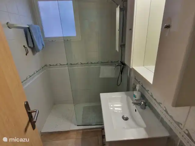 VUE MER ENSOLEILLÉE avec grande terrasse sur le toit | Espagne, Costa Blanca, El Campello - appartement Douche à l’italienne, toilettes, etc.