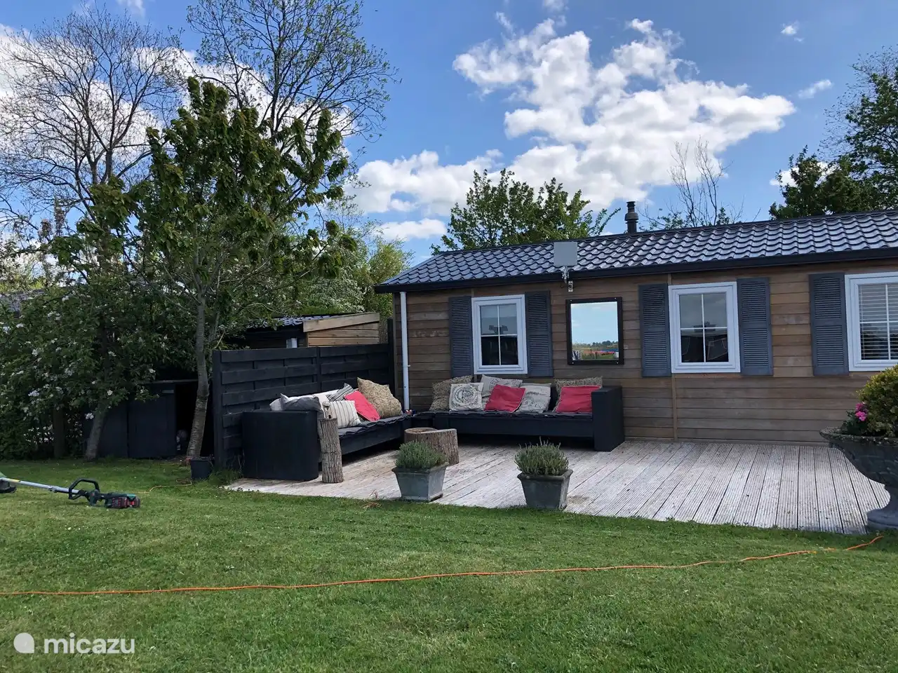 Terraza con sala de estar