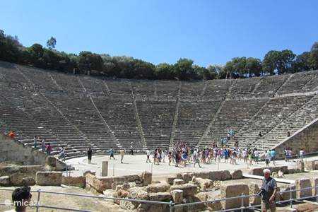 Het grote amfitheater in Lygourio, slechts 10 minuten van Villa RENA 