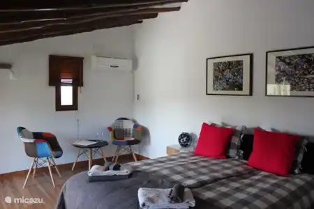 Vakantiehuis Spanje, Andalusië, Velez Rubio boerderij Casa Paco Boven slaapkamer achterkant huis
