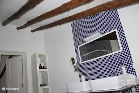 Vakantiehuis Spanje, Andalusië, Velez Rubio boerderij Casa Paco Boven badkamer voorkant huis