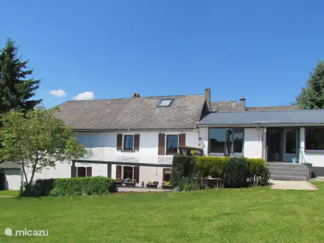 Koekehuis Beneden huren in België, Ardennen, Burg-Reuland - gîte / cottage Achteraanzicht met tuin