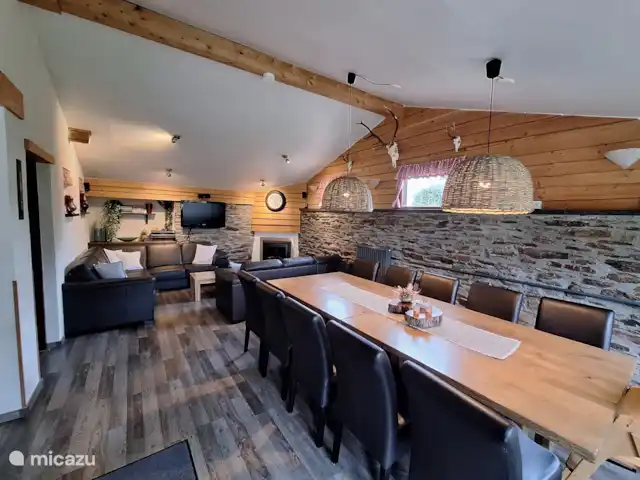 Koekehuis Boven huren in België, Ardennen, Burg-Reuland - gîte / cottage Eetgedeelte Living