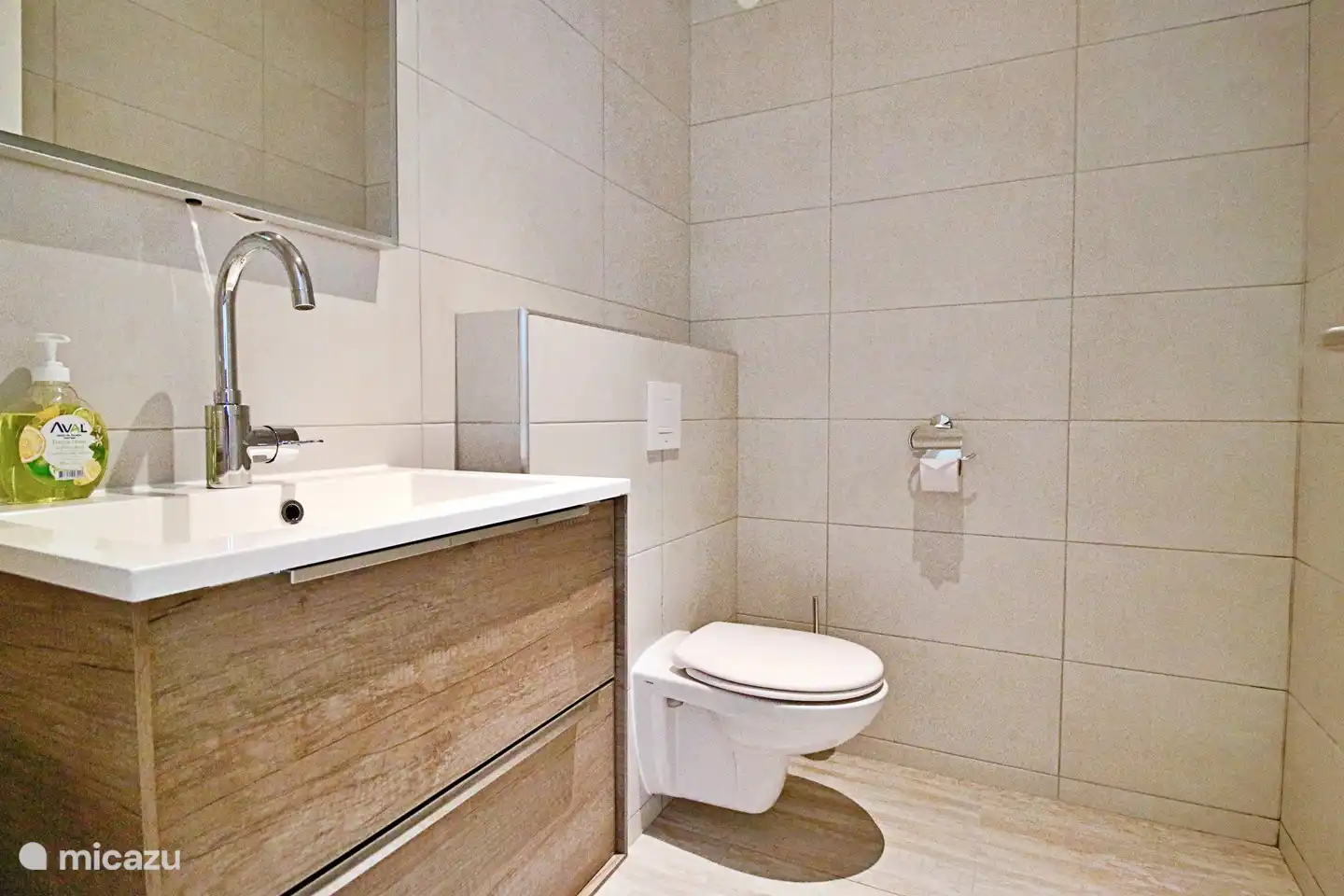 toilettes séparées de la salle de bain au rez-de-chaussée