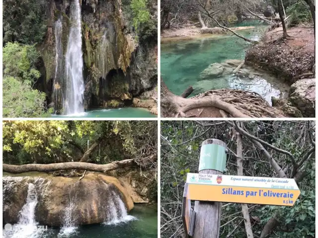 Villa Bellevue | France, Var, Sillans-la-Cascade - villa Sillans-la-Cascade est connue pour sa cascade (le mot français Cascade signifie cascade). La cascade est accessible à pied depuis la maison par un chemin au fond du jardin. C'est un peu d'escalade et de brouillage pour arriver aux plus beaux endroits. Le Lagon Bleu du Var.