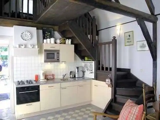 Au Westhoek | Pays-Bas, Zélande, Koudekerke - maison de vacances cuisine avec cuisinière à gaz, four, lave-vaisselle, micro-ondes et combiné réfrigérateur/congélateur