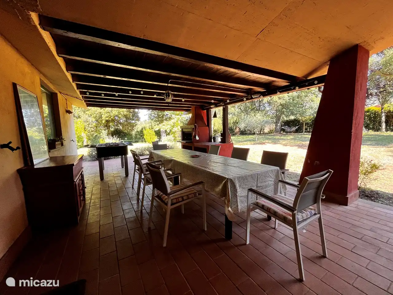 Überdachte Terrasse