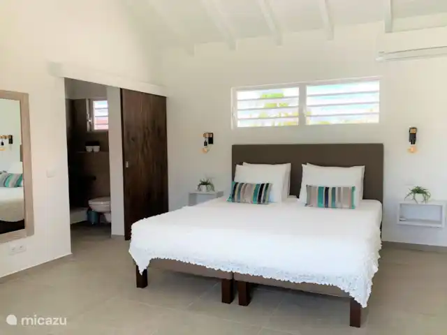 Villa supérieure Soleada, Vista Royal | Curaçao, Banda Ariba (est), Jan Thiel - villa Chambre parentale avec salle de bain